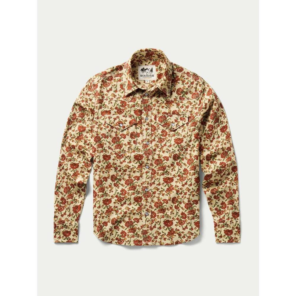 NEW SCHAEFER OUTFITTER western stretch snap shirt in country rose - Picture 4 of 5